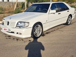 1995 Mercedes-Benz S-Класс 320 Long III (W140) Рестайлинг, белый, 1100000 рублей, вид 1