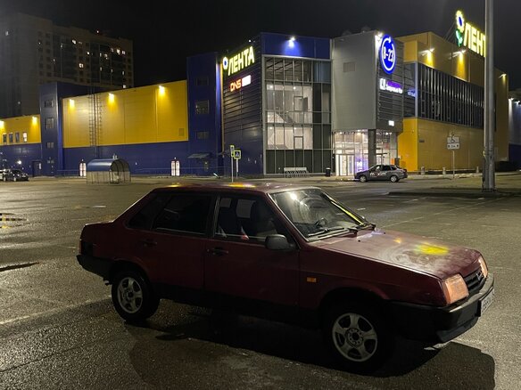 2000 Lada (ВАЗ) 21099, пурпурный - вид 4