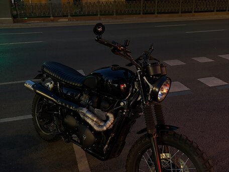 2016 Triumph Scrambler, чёрный, 1590000 рублей, вид 2