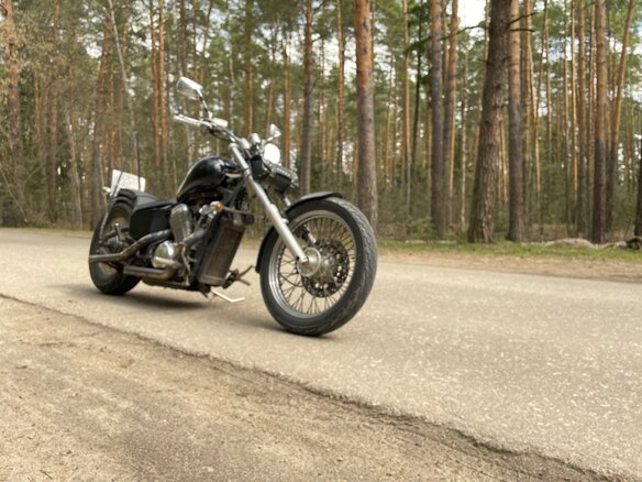 1996 Honda Steed 400, чёрный, 200000 рублей - вид 6