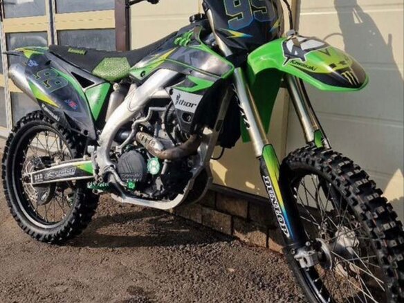 2011 Kawasaki KX 450, зелёный, 300000 рублей - вид 17