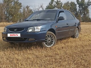 2008 Hyundai Accent ТагАЗ II, синий, 350000 рублей, вид 1