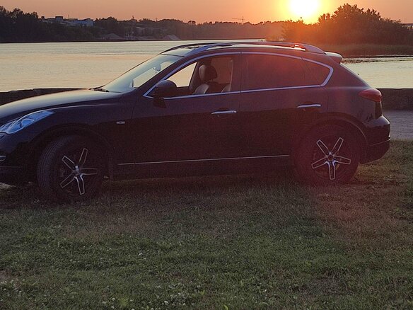 2012 Infiniti EX25 I (J50), чёрный, 1450000 рублей - вид 9