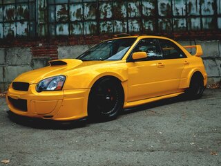 2004 Subaru Impreza WRX STi II Рестайлинг 1, жёлтый, 3000000 рублей, вид 2