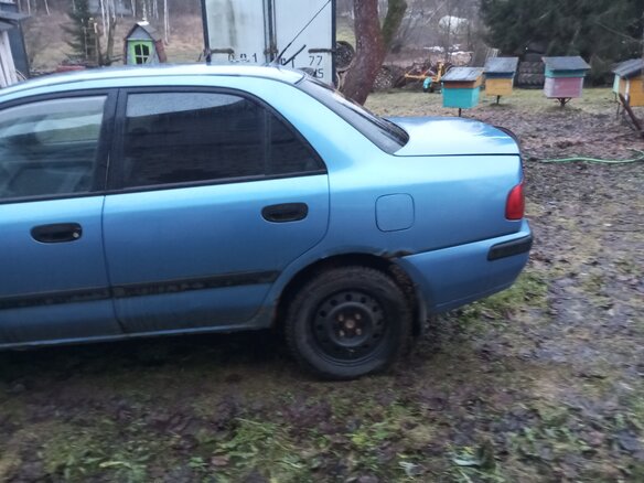 1999 Mitsubishi Carisma I Рестайлинг, синий, 250000 рублей - вид 9