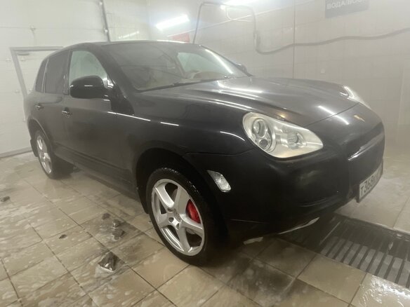 2003 Porsche Cayenne Turbo I (955), чёрный
