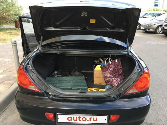 2007 Kia Spectra I Рестайлинг 2, чёрный - вид 11