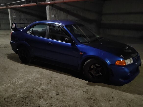 1998 Mitsubishi Lancer Evolution V, синий, 700000 рублей - вид 11