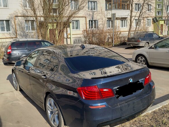 2015 BMW 5 серии 528i xDrive VI (F10/F11/F07) Рестайлинг, синий, 1900000 рублей - вид 9