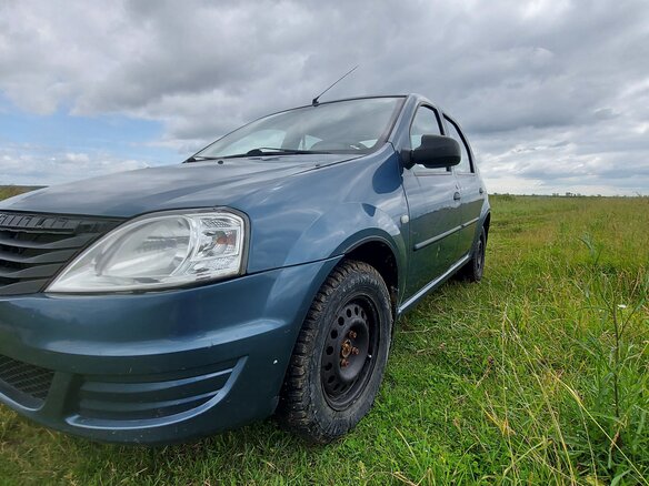 2011 Renault Logan I Рестайлинг, синий, 400000 рублей - вид 6
