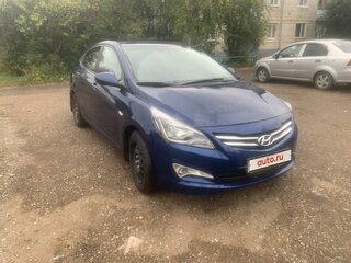 2015 Hyundai Solaris I Рестайлинг, синий, 950000 рублей, вид 2