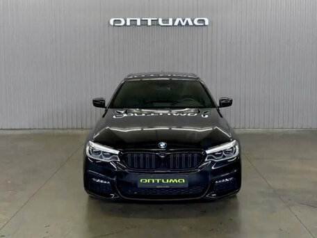 2017 BMW 5 серии 540i xDrive VII (G30/G31/G38), чёрный, 3747000 рублей, вид 2