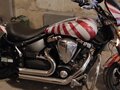 2008 Yamaha XV 1700 Warrior, красный, 800000 рублей