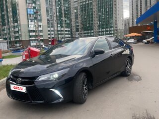 2015 Toyota Camry VII (XV50) Рестайлинг, чёрный, 1550000 рублей, вид 4