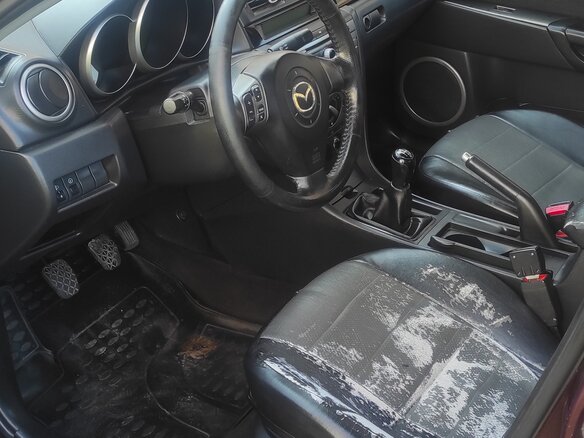 2007 Mazda 3 I (BK) Рестайлинг, красный, 430000 рублей - вид 5