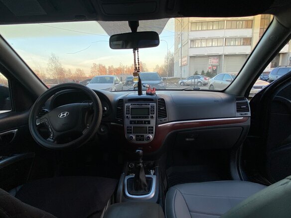 2008 Hyundai Santa Fe II, чёрный, 860000 рублей - вид 9