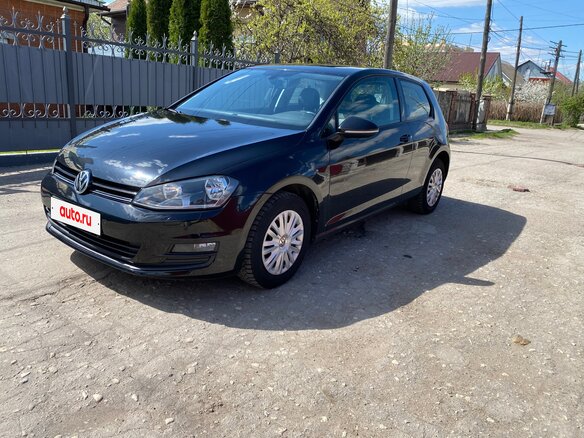 2013 Volkswagen Golf VII, чёрный, 830000 рублей - вид 1
