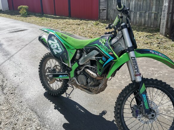 2009 Kawasaki KX 250, зелёный, 299000 рублей