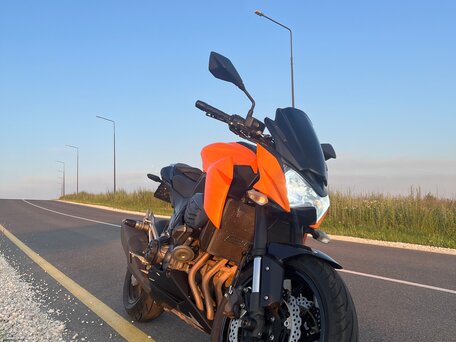 2013 Kawasaki Z 800, оранжевый, 600000 рублей, вид 2