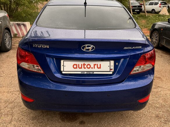 2012 Hyundai Solaris I, синий, 680000 рублей - вид 3