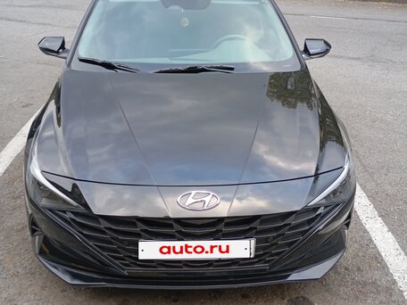 2021 Hyundai Elantra VII (CN7), чёрный, 1500000 рублей, вид 2