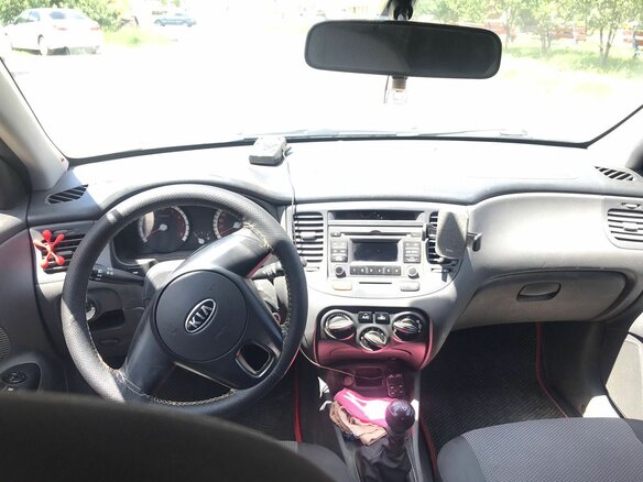 2010 Kia Rio II Рестайлинг, зелёный, 475000 рублей - вид 4