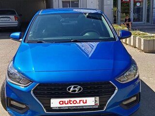 2018 Hyundai Solaris II, синий, 1250000 рублей, вид 1