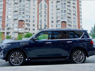 2018 Infiniti QX80 I Рестайлинг 2, синий, 5900000 рублей, вид 5