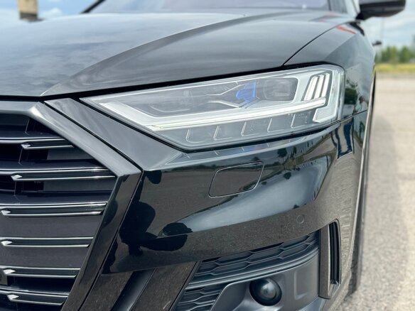 2022 Audi A8 Long 55 TFSI IV (D5), чёрный - вид 7