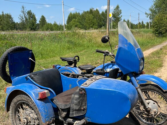 1989 Урал ИМЗ-8.103, синий, 80000 рублей