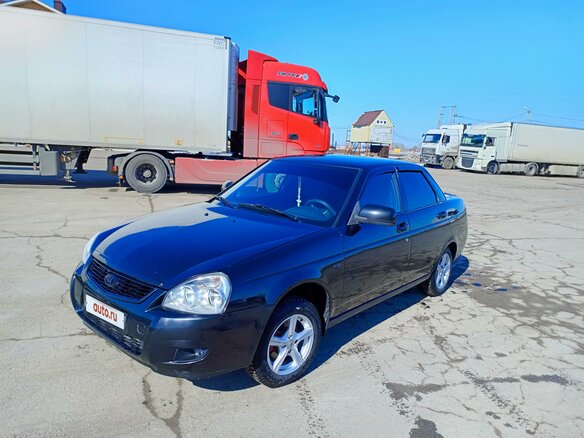 2011 Lada (ВАЗ) Priora I, чёрный, 460000 рублей