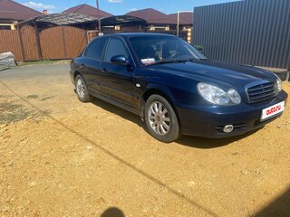 2007 Hyundai Sonata ТагАЗ IV (EF) Рестайлинг, синий, 885000 рублей, вид 2