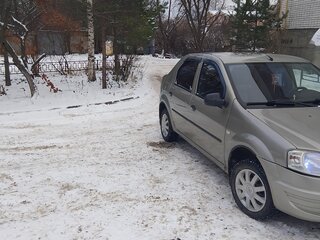2012 Renault Logan I Рестайлинг, серый, 450000 рублей, вид 4