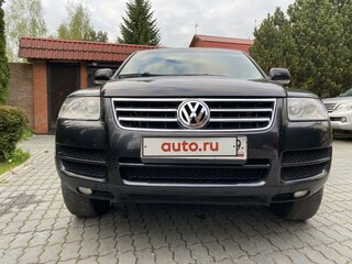 2006 Volkswagen Touareg I, чёрный, 1200000 рублей, вид 2