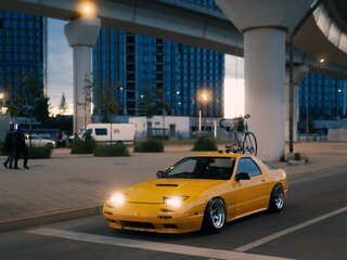 1988 Mazda RX-7 II (FC), жёлтый, 1600000 рублей, вид 1