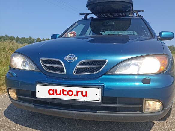 2000 Nissan Primera II (P11) Рестайлинг, синий, 335000 рублей - вид 1