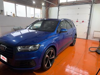 2017 Audi Q7 II (4M), синий, 4750000 рублей, вид 2