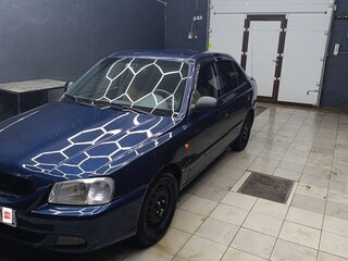 2007 Hyundai Accent ТагАЗ II, синий, 435000 рублей, вид 5