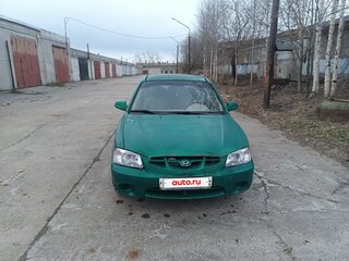 2000 Hyundai Accent I, зелёный, 100000 рублей, вид 2