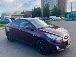 2011 Hyundai Solaris I, фиолетовый, 365000 рублей, вид 2