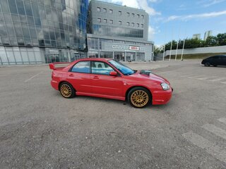 2005 Subaru Impreza WRX II Рестайлинг 1, красный, 1400000 рублей, вид 5
