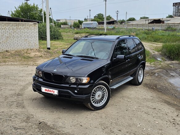 2001 BMW X5 4.4i I (E53), чёрный, 1700000 рублей