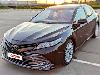 2018 Toyota Camry US Market VIII (XV70), чёрный, 1850000 рублей, вид 1