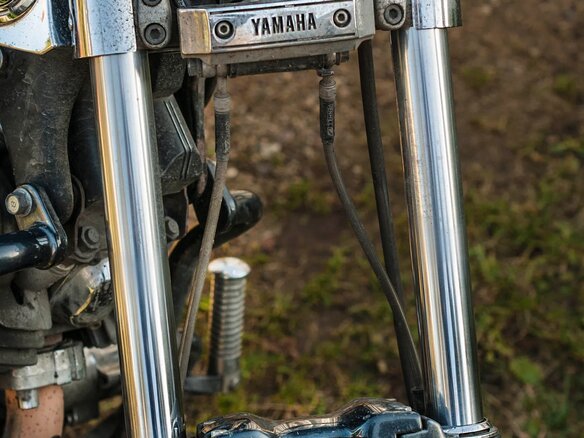1990 Yamaha XV1100 Virago, чёрный, 320000 рублей - вид 4