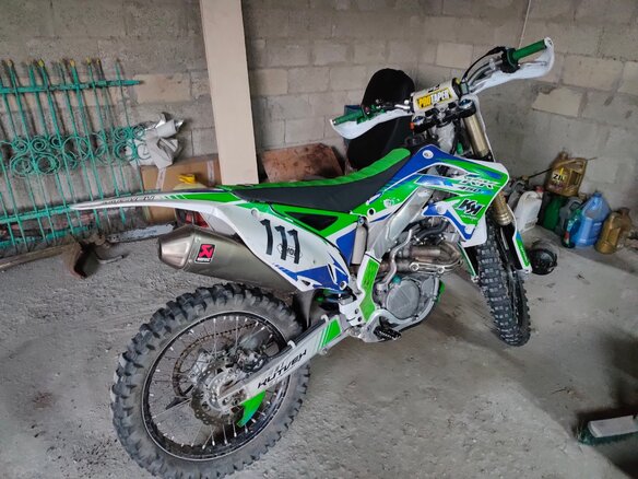 2014 Kawasaki KX 450, зелёный, 330000 рублей