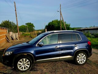 2012 Volkswagen Tiguan I Рестайлинг, синий, 1300000 рублей, вид 3