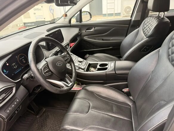 2021 Hyundai Santa Fe IV Рестайлинг, синий, 4150000 рублей - вид 4