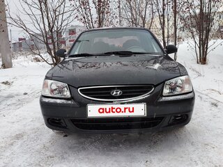 2008 Hyundai Accent ТагАЗ II, чёрный, 530000 рублей, вид 3