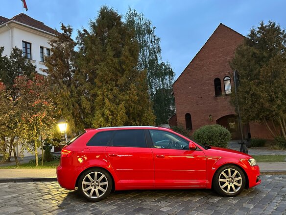 2008 Audi A3 II (8P) Рестайлинг 2, красный, 1095272 рублей - вид 2