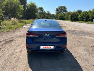 2019 Hyundai Sonata VII (LF) Рестайлинг, синий, 1700000 рублей, вид 3